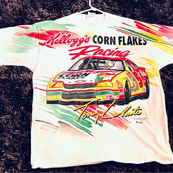 Terry Labonte Nascar Kellogg's Racing Graphic Tee Shirt